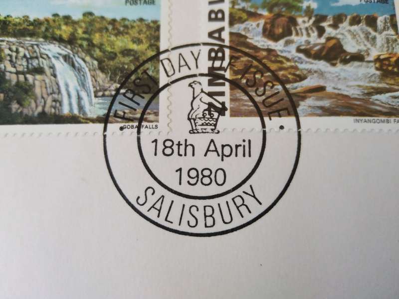 1980-Zimbabwe-FDC-First Definitive Issue.