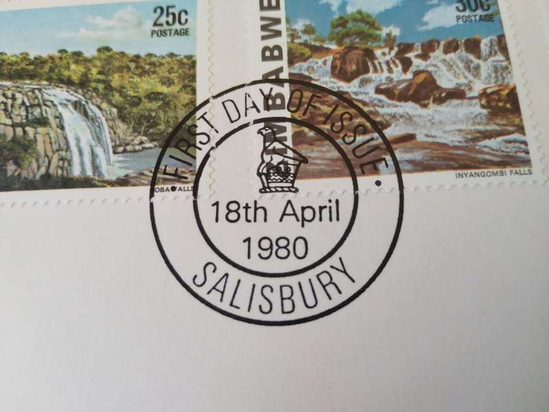 1980-Zimbabwe-FDC-First Definitive Issue.