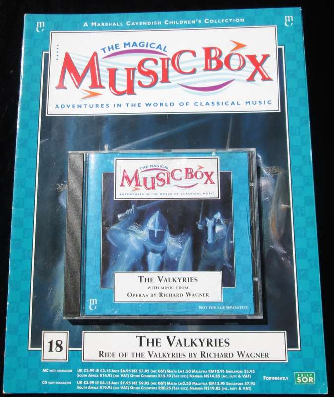 1995-Collectible-The Magical Music Box-No18-Magazine + CD. The Valkyries. Sold As Is.