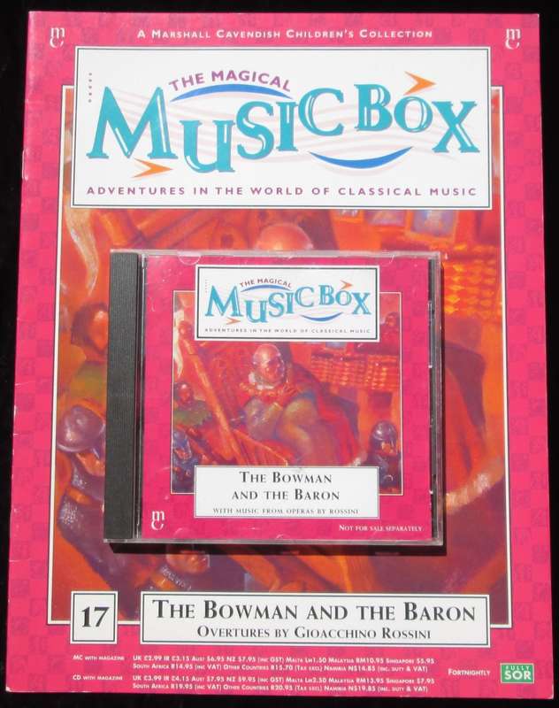 1995-Collectible-The Magical Music Box-No17-Magazine + CD. The Bowman and the Baron. Sold As Is.