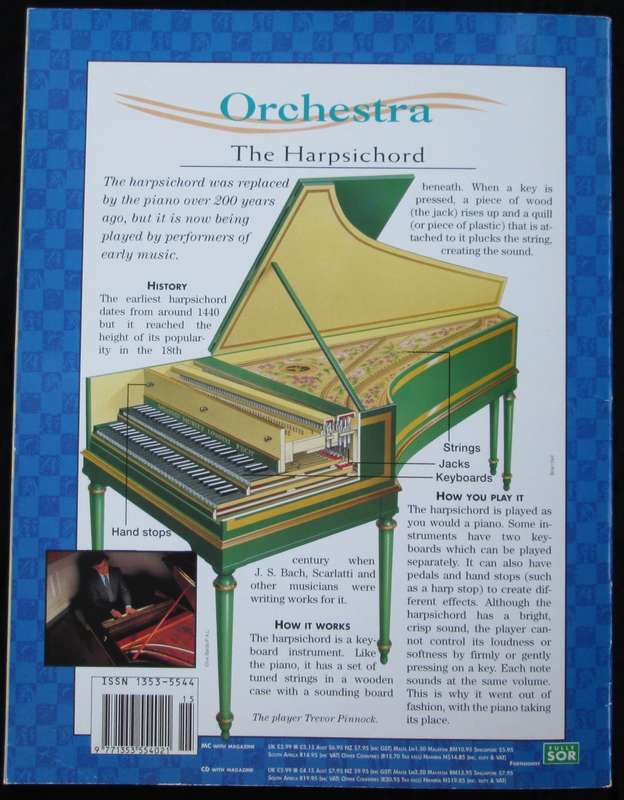 1995-Collectible-The Magical Music Box-No15-Magazine + CD. The Dell of Time. Sold As Is.