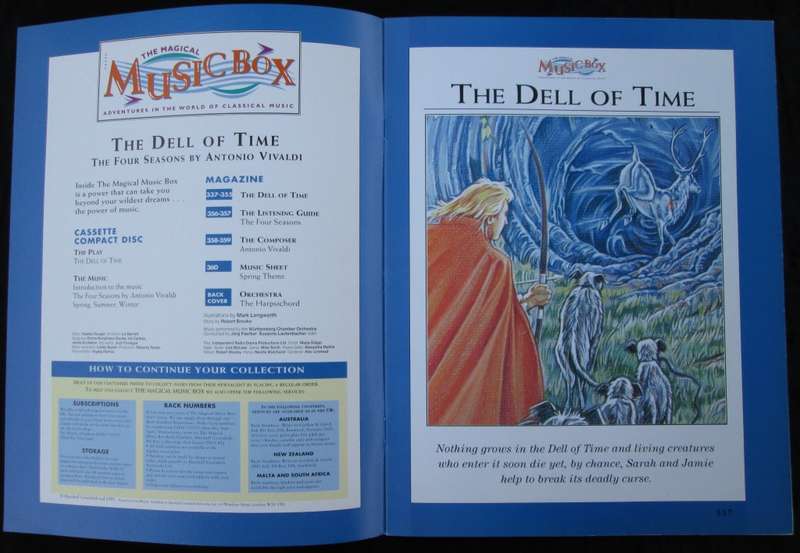 1995-Collectible-The Magical Music Box-No15-Magazine + CD. The Dell of Time. Sold As Is.