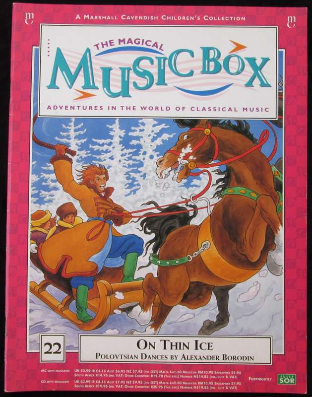 1995-Collectible-The Magical Music Box-No22-Magazine + CD. On Thin Ice. Sold As Is.