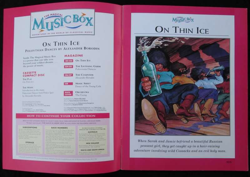 1995-Collectible-The Magical Music Box-No22-Magazine + CD. On Thin Ice. Sold As Is.