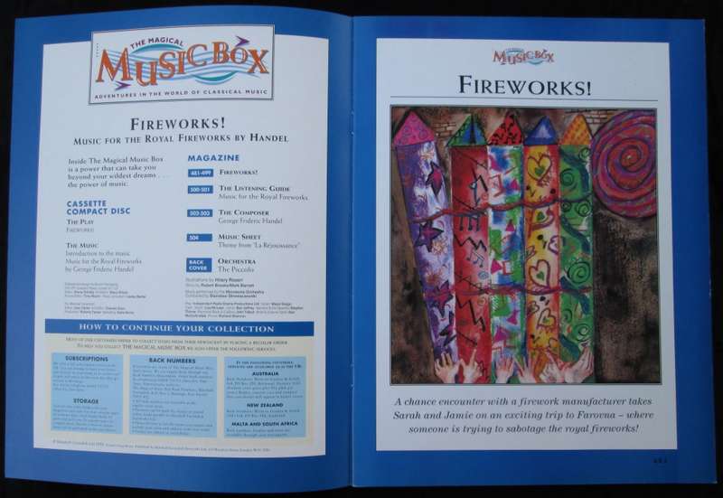 1995-Collectible-The Magical Music Box-No21-Magazine + CD. Fireworks. Sold As Is.