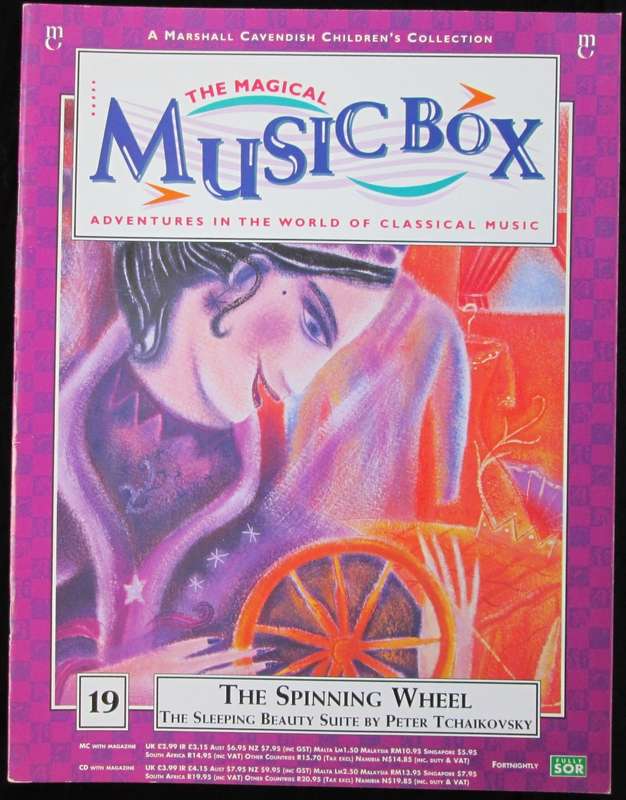 1995-Collectible-The Magical Music Box-No19-Magazine + CD. The Spinning Wheel. Sold As Is.