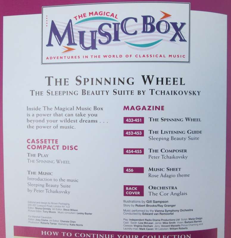1995-Collectible-The Magical Music Box-No19-Magazine + CD. The Spinning Wheel. Sold As Is.