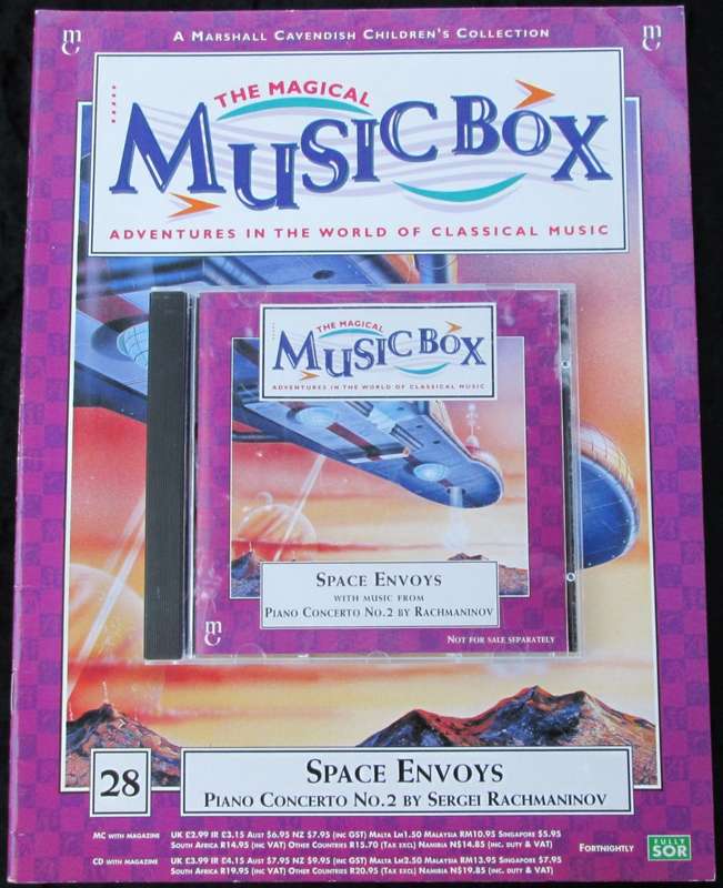 1996-Collectible-The Magical Music Box-No28-Magazine + CD. Space Envoys. Sold As Is.