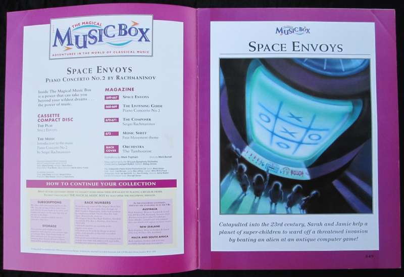 1996-Collectible-The Magical Music Box-No28-Magazine + CD. Space Envoys. Sold As Is.