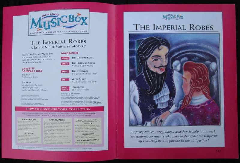 1995-Collectible-The Magical Music Box-No27-Magazine + CD. The Imperial Robes. Sold As Is.