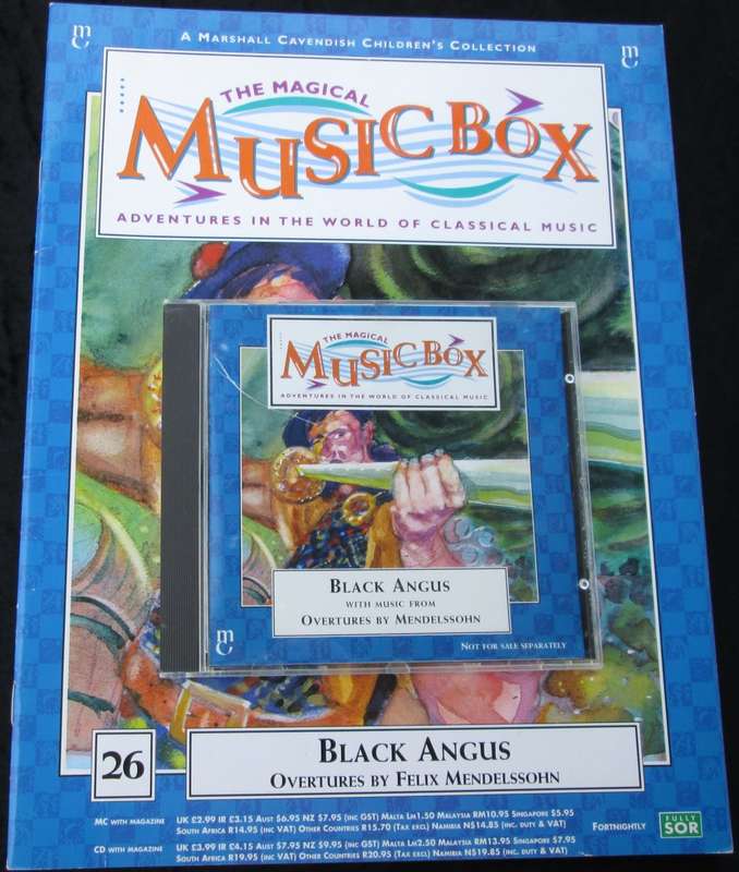 1995-Collectible-The Magical Music Box-No26-Magazine + CD. Black Angus. Sold As Is.