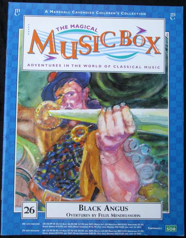 1995-Collectible-The Magical Music Box-No26-Magazine + CD. Black Angus. Sold As Is.