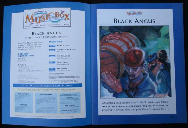 1995-Collectible-The Magical Music Box-No26-Magazine + CD. Black Angus. Sold As Is.