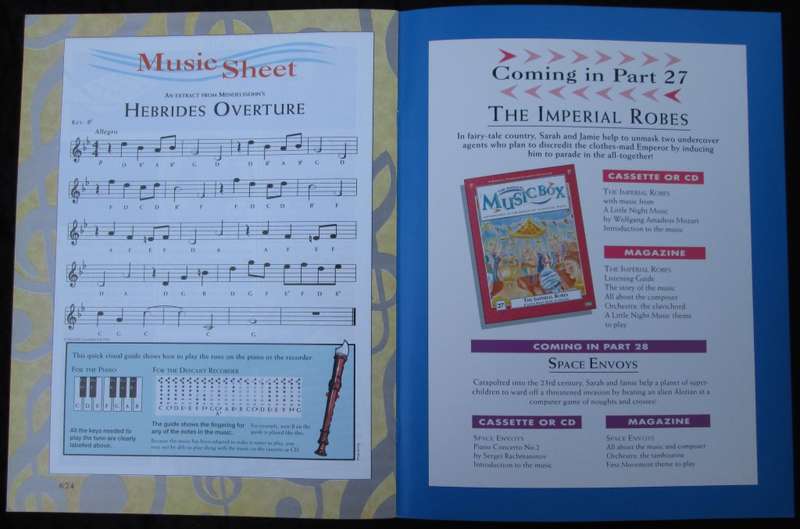 1995-Collectible-The Magical Music Box-No26-Magazine + CD. Black Angus. Sold As Is.