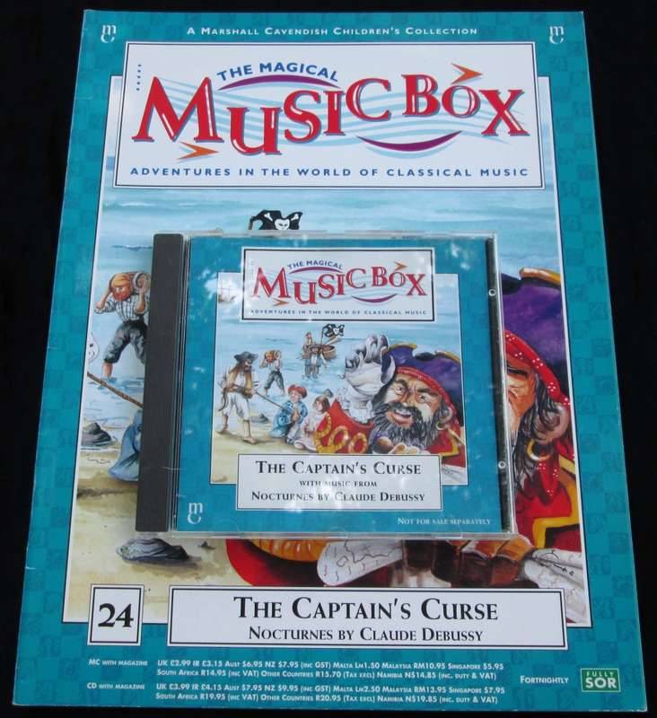 1995-Collectible-The Magical Music Box-No24-Magazine + CD. The Captain`s Curse. Sold As Is.