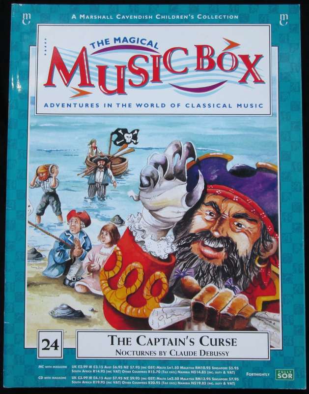 1995-Collectible-The Magical Music Box-No24-Magazine + CD. The Captain`s Curse. Sold As Is.