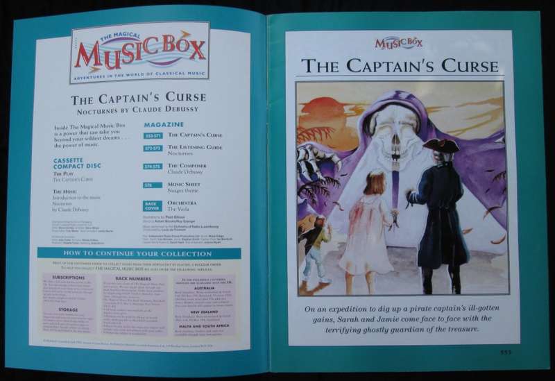 1995-Collectible-The Magical Music Box-No24-Magazine + CD. The Captain`s Curse. Sold As Is.