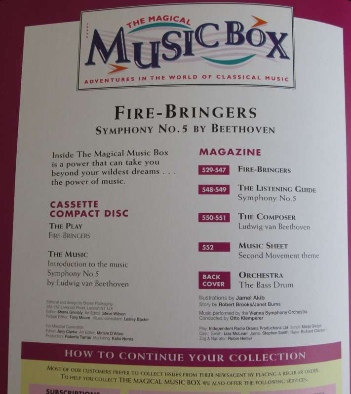 1995-Collectible-The Magical Music Box-No23-Magazine + CD. Fire-Bringers. Sold As Is.