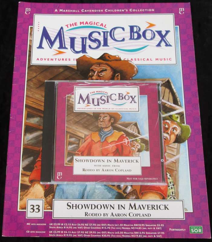 1996-Collectible-The Magical Music Box-No33-Magazine + CD. Showdown in Maverick. Sold As Is.