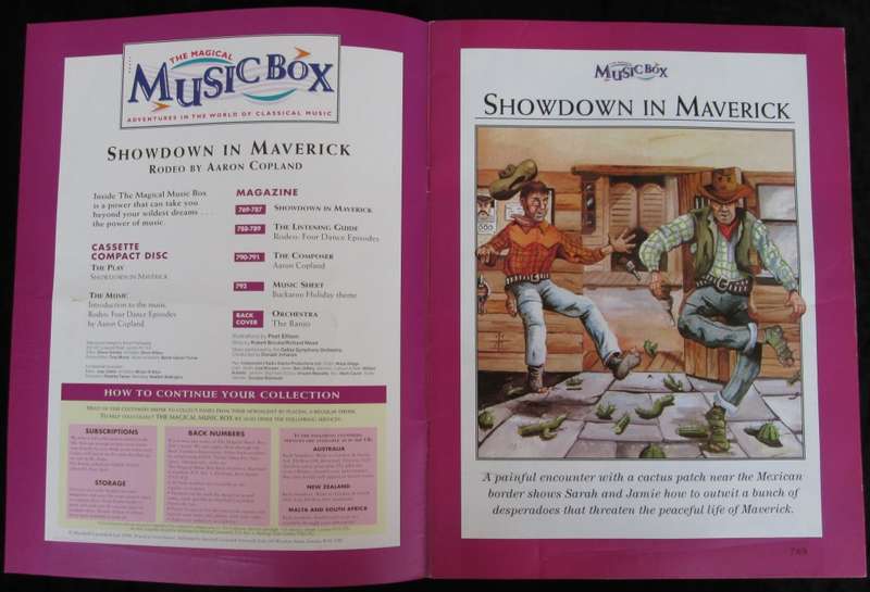 1996-Collectible-The Magical Music Box-No33-Magazine + CD. Showdown in Maverick. Sold As Is.