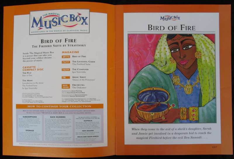 1996-Collectible-The Magical Music Box-No30-Magazine + CD. Bird of Fire. Sold As Is.
