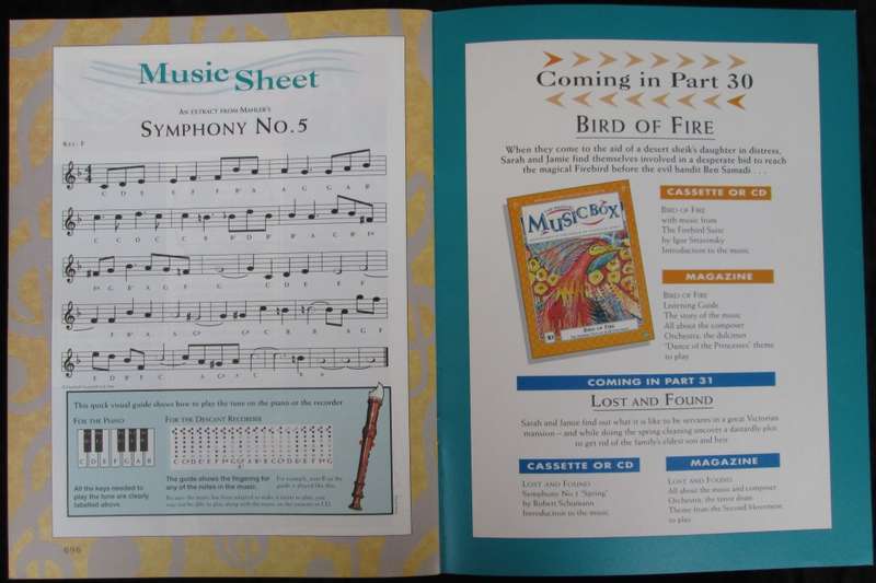 1996-Collectible-The Magical Music Box-No29-Magazine + CD. Boomerang. Sold As Is.
