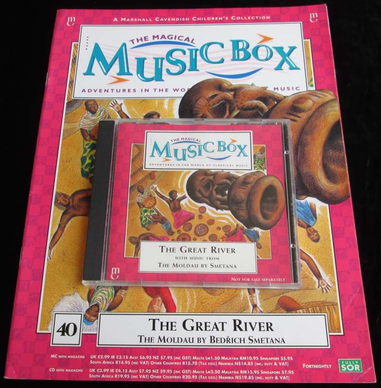 1996-Collectible-The Magical Music Box-No40-Magazine + CD. The Great River. Sold As Is.
