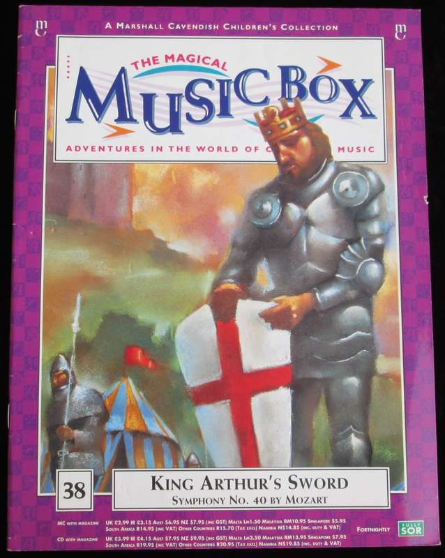 1996-Collectible-The Magical Music Box-No38-Magazine + CD. King Arthur`s Sword. Sold As Is.