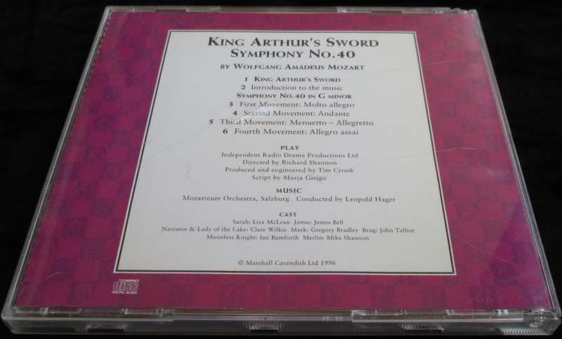 1996-Collectible-The Magical Music Box-No38-Magazine + CD. King Arthur`s Sword. Sold As Is.