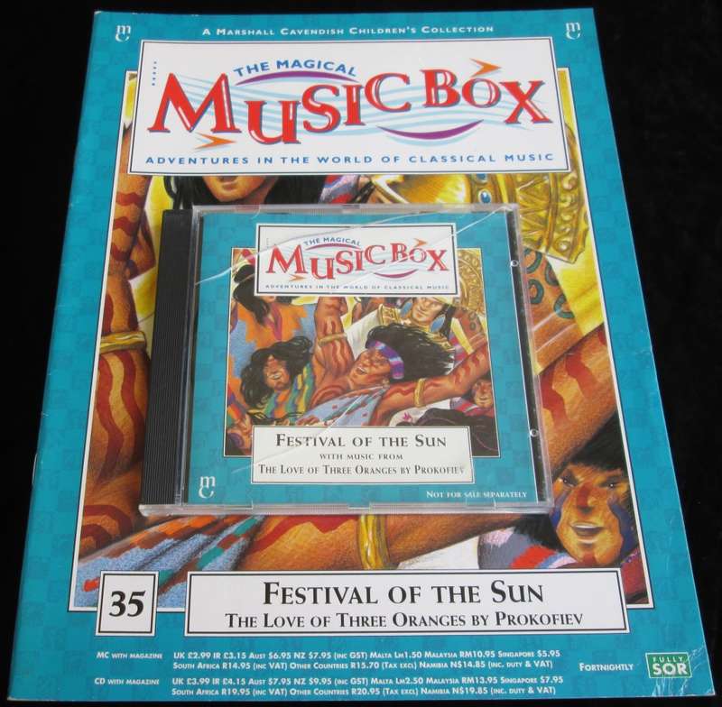 1996-Collectible-The Magical Music Box-No35-Magazine + CD. Festival of The Sun. Sold As Is.