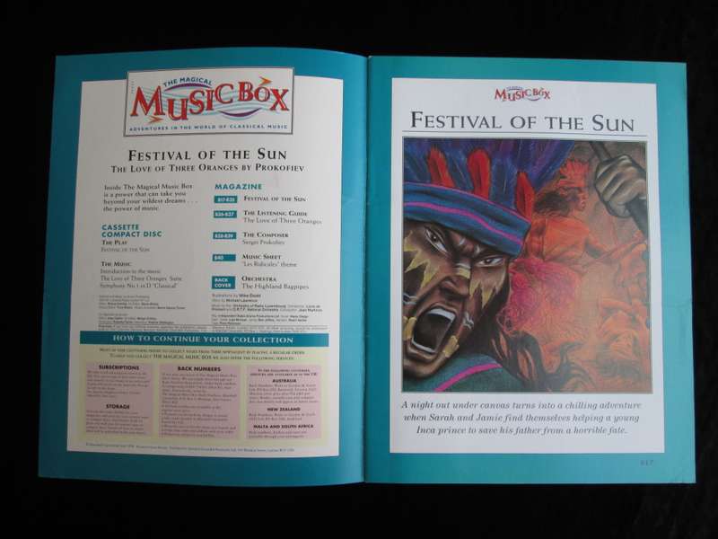 1996-Collectible-The Magical Music Box-No35-Magazine + CD. Festival of The Sun. Sold As Is.