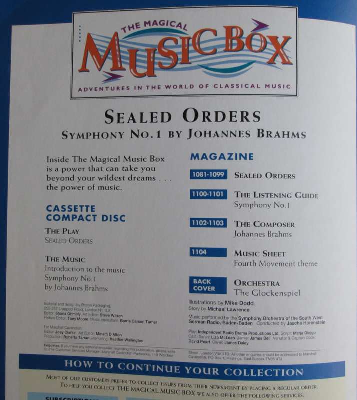 1996-Collectible-The Magical Music Box-No46-Magazine + CD. Sealed Orders. Sold As Is.