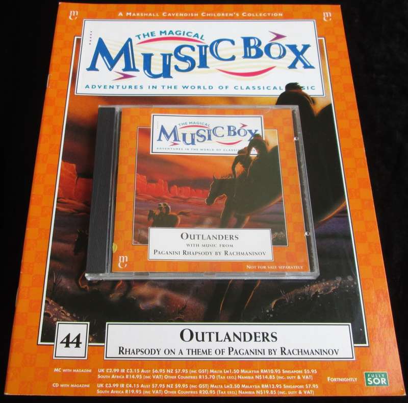 1996-Collectible-The Magical Music Box-No44-Magazine + CD. Outlanders. Sold As Is.