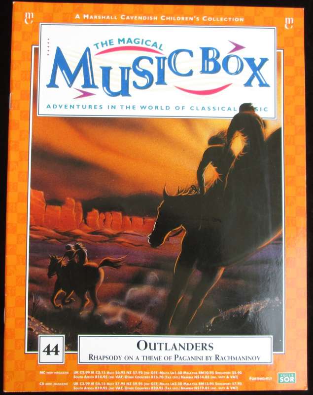 1996-Collectible-The Magical Music Box-No44-Magazine + CD. Outlanders. Sold As Is.