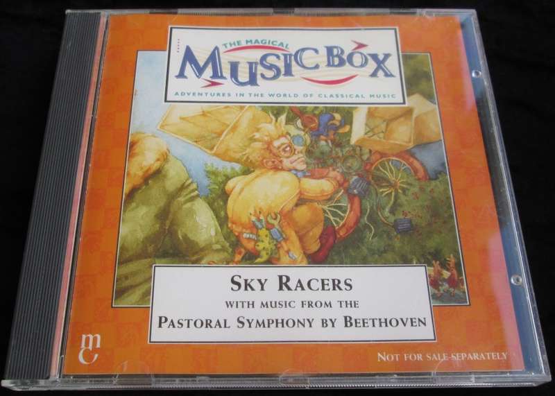 1995-Collectible-The Magical Music Box-No3-Magazine + CD. Sky Racers. Sold As Is.