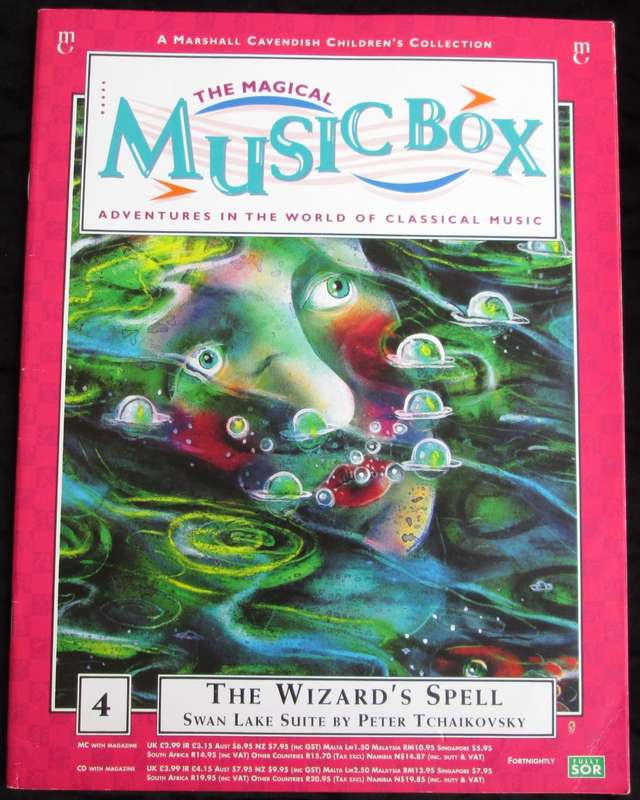 1995-Collectible-The Magical Music Box-No4-Magazine + CD. The Wizard`s Spell. Sold As Is.