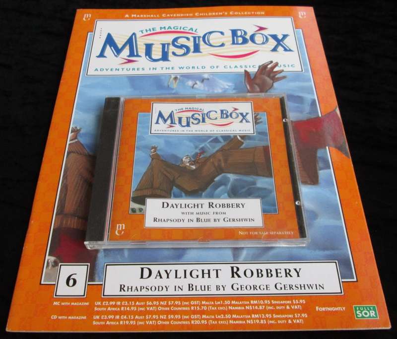 1995-Collectible-The Magical Music Box-No6-Magazine + CD. Daylight Robbery. Sold As Is.