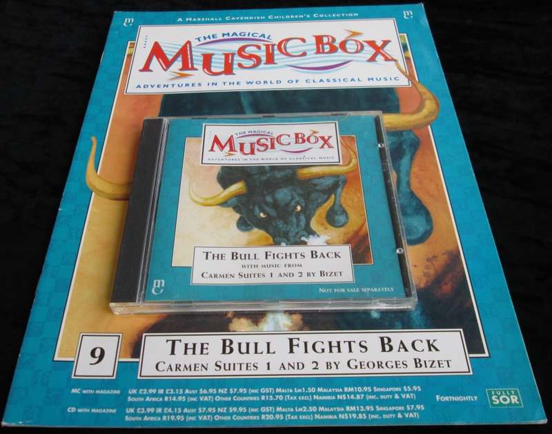 1995-Collectible-The Magical Music Box-No9-Magazine + CD. The Bull Fights Back. Sold As Is.