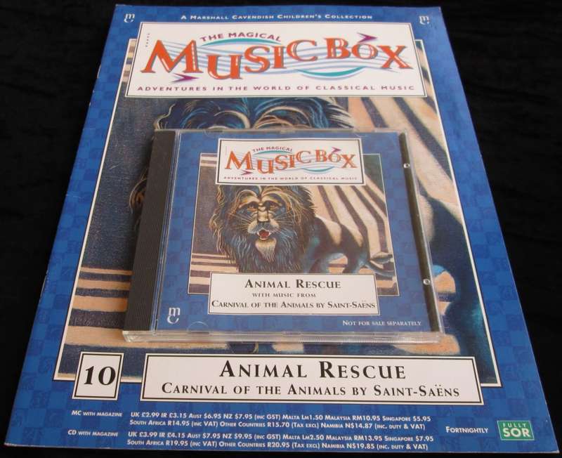 1995-Collectible-The Magical Music Box-No10-Magazine + CD. Animal Rescue. Sold As Is.
