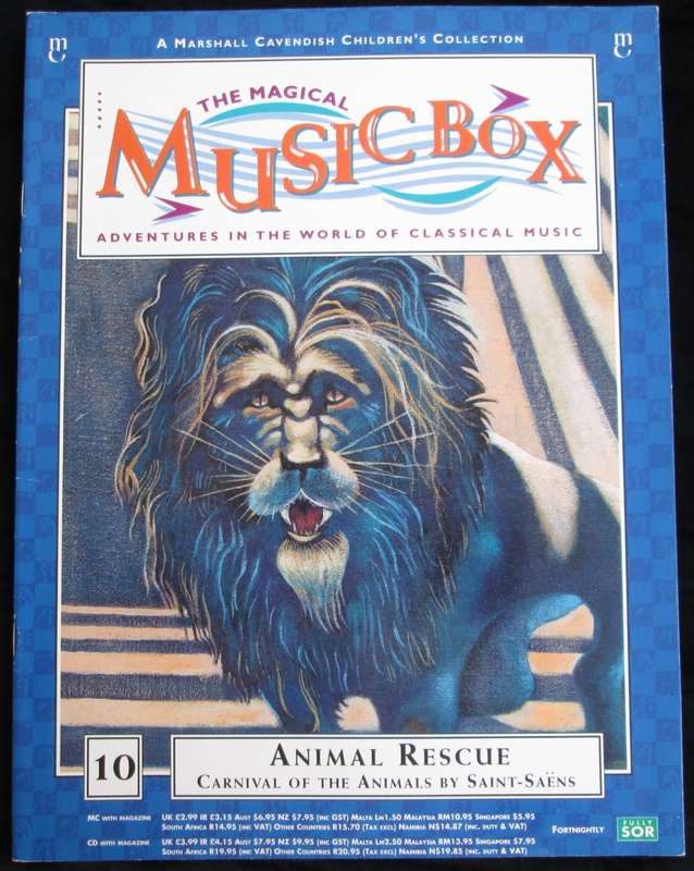 1995-Collectible-The Magical Music Box-No10-Magazine + CD. Animal Rescue. Sold As Is.