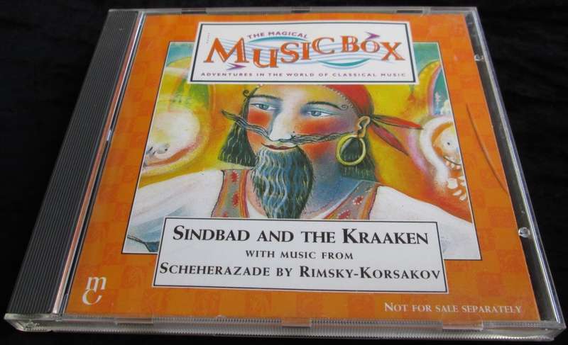 1995-Collectible-The Magical Music Box-No11-Magazine + CD. Sindbad and The Kraaken. Sold As Is.