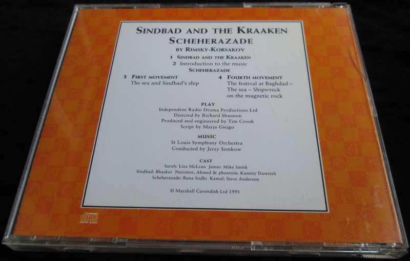 1995-Collectible-The Magical Music Box-No11-Magazine + CD. Sindbad and The Kraaken. Sold As Is.