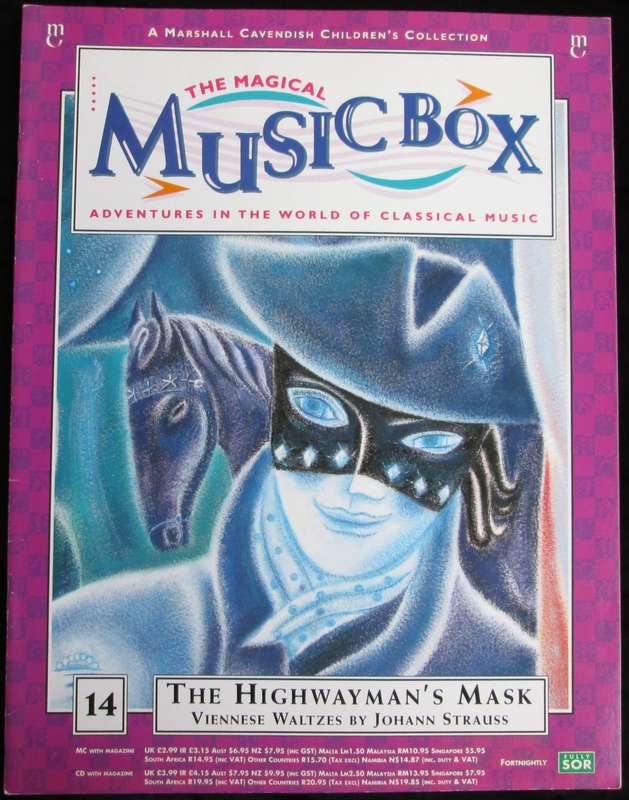 1995-Collectible-The Magical Music Box-No14-Magazine + CD. The Highwayman`s Mask. Sold As Is.