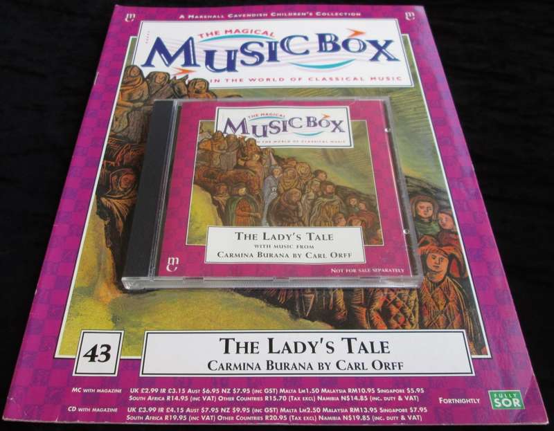 1996-Collectible-The Magical Music Box-No43-Magazine + CD. The Lady`s Tale. Sold As Is.