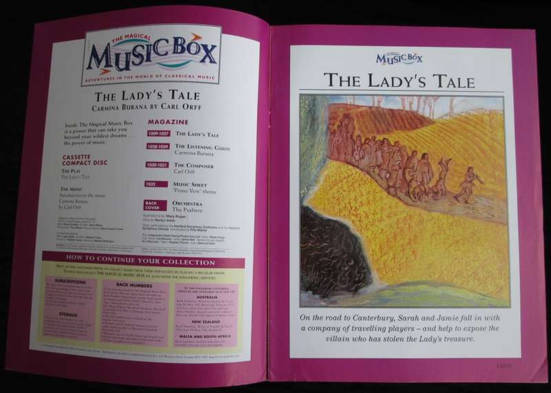 1996-Collectible-The Magical Music Box-No43-Magazine + CD. The Lady`s Tale. Sold As Is.