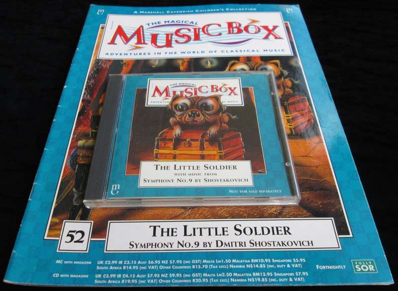 1996-Collectible-The Magical Music Box-No52-Magazine + CD. The Little Soldier. Sold As Is.