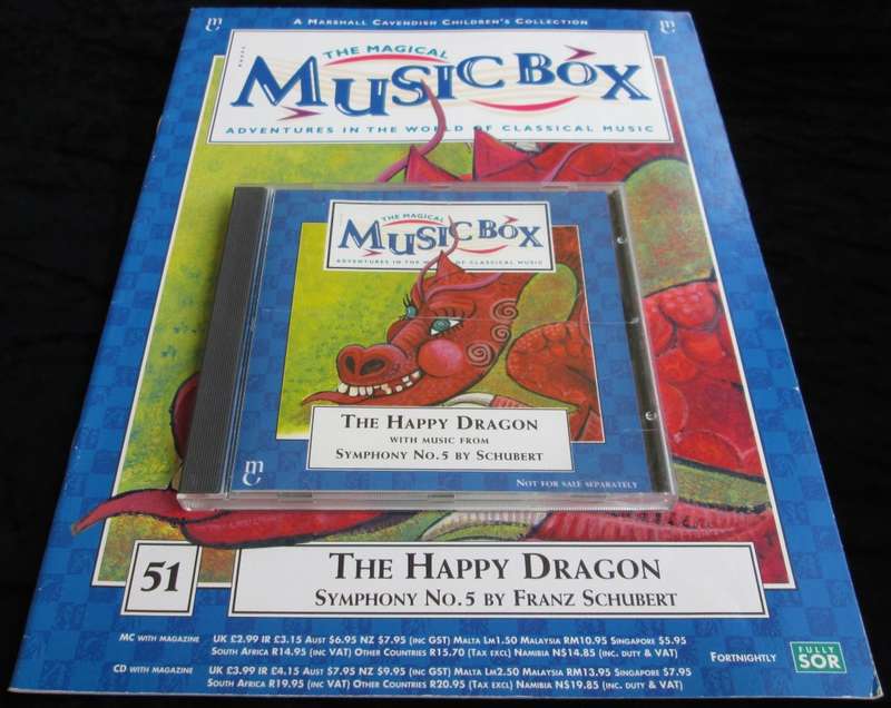 1996-Collectible-The Magical Music Box-No51-Magazine + CD. The Happy Dragon. Sold As Is.