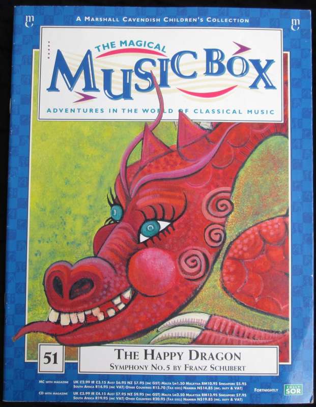 1996-Collectible-The Magical Music Box-No51-Magazine + CD. The Happy Dragon. Sold As Is.