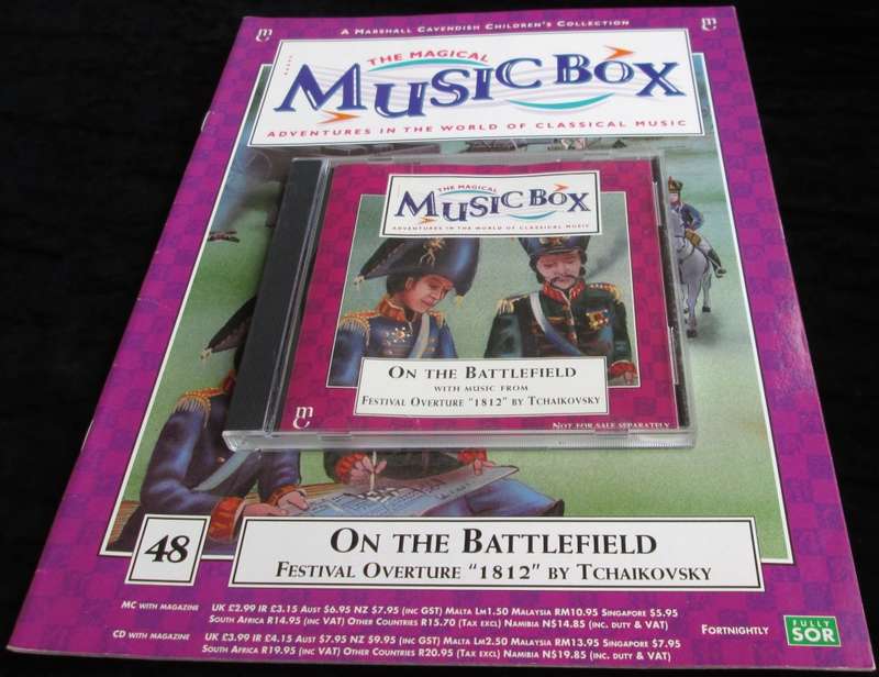 1996-Collectible-The Magical Music Box-No48-Magazine + CD. On The Battlefield. Sold As Is.
