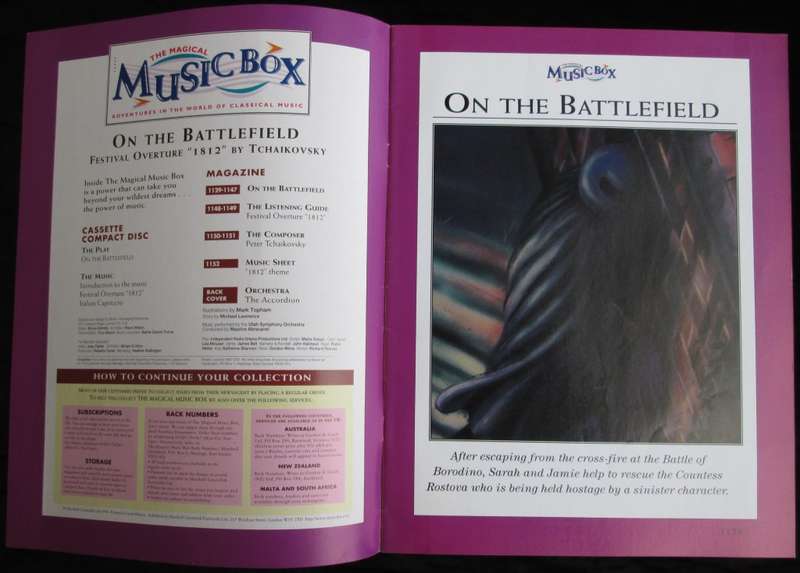 1996-Collectible-The Magical Music Box-No48-Magazine + CD. On The Battlefield. Sold As Is.